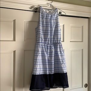 Old Navy blue and white stripe dress